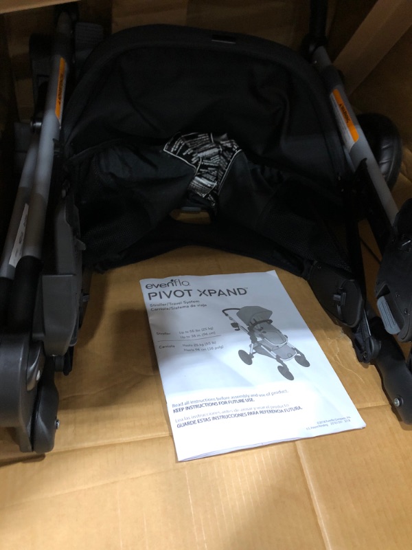 Photo 4 of Evenflo Pivot Xpand Modular Travel System with Safemax Infant Car Seat-Percheron