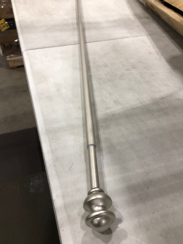 Photo 2 of ***SIMILAR TO POSTED ITEM**Ivilon Drapery Treatment Window Curtain Rod - Square Design 1 1/8 Rod. 28 to 48 Inch. Satin Nickel
