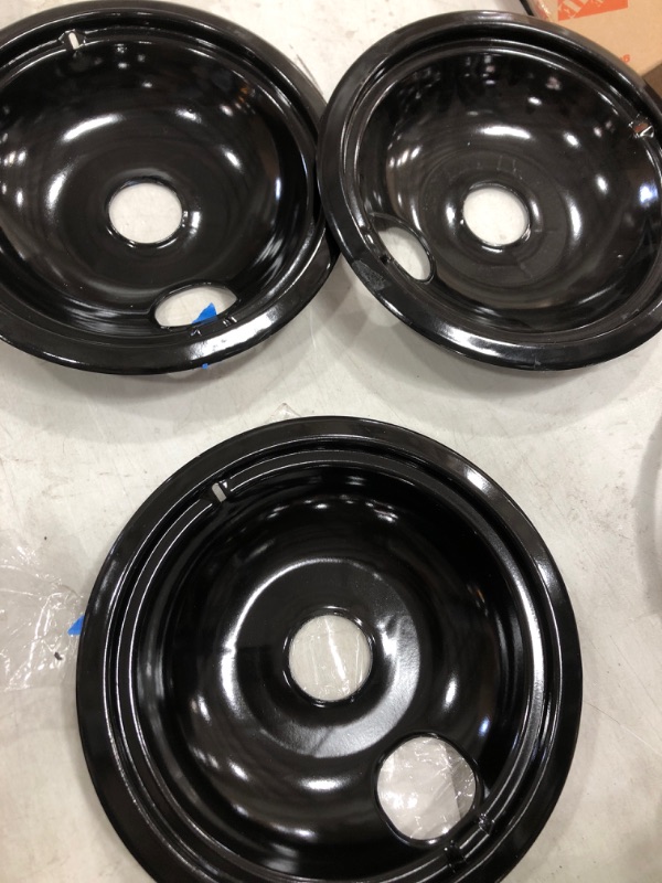 Photo 2 of *MISSING ONE*Everbilt
Black Porcelain Drip Bowl for GE Electric Ranges (4-Pack)