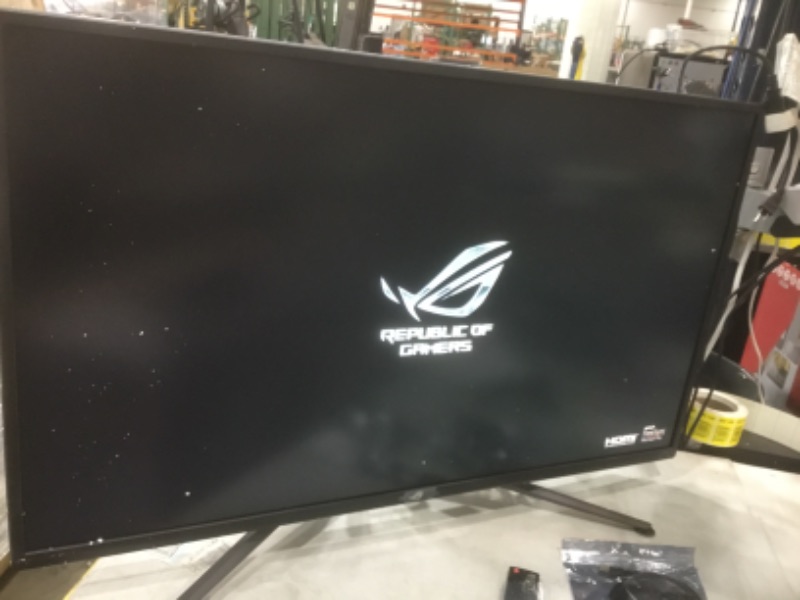 Photo 5 of ASUS ROG Strix 43” 4K HDR DSC Gaming Monitor (XG43UQ) - UHD (3840 x 2160), 144Hz, 1ms, HDMI 2.1, Extreme Low Motion Blur Sync, FreeSync Premium Pro, DisplayHDR1000, DCI-P3 90%, DisplayPort, USB
