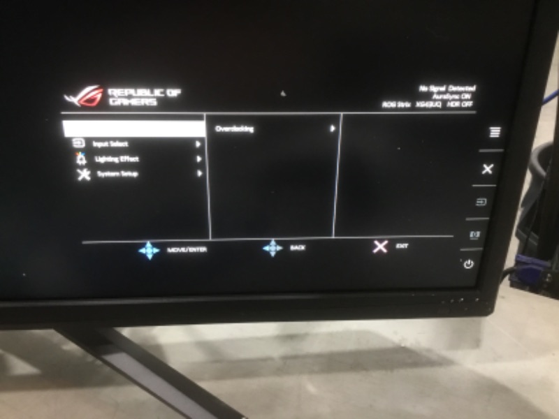 Photo 4 of ASUS ROG Strix 43” 4K HDR DSC Gaming Monitor (XG43UQ) - UHD (3840 x 2160), 144Hz, 1ms, HDMI 2.1, Extreme Low Motion Blur Sync, FreeSync Premium Pro, DisplayHDR1000, DCI-P3 90%, DisplayPort, USB
