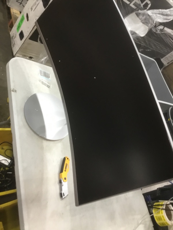 Photo 1 of NO CORDS/ACCESSORIES
MISSING POWER CORD
SAMSUNG J791 Series 34-Inch Ultrawide QHD (3440x1440) Computer Monitor, 100Hz, Thunderbolt 3 Daisy Chain, QLED, HDMI, USB Hub, Height Adjustable Stand (LC34J791WTNXZA), White