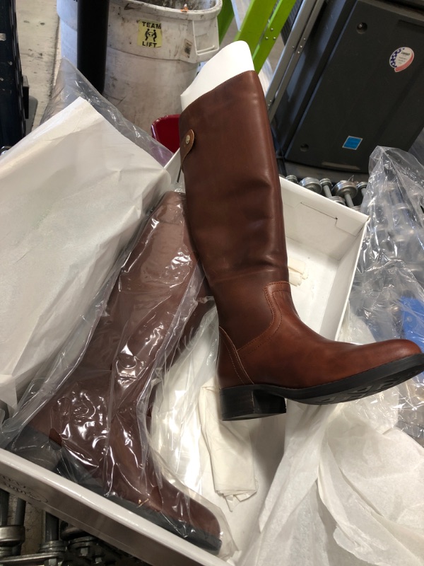 Photo 2 of NEW WOMEN'S STEVE MADDEN JOURNAL KNEE HIGH BOOT SHOE AND BOOT, COGNAC LEATHER 6.5W
