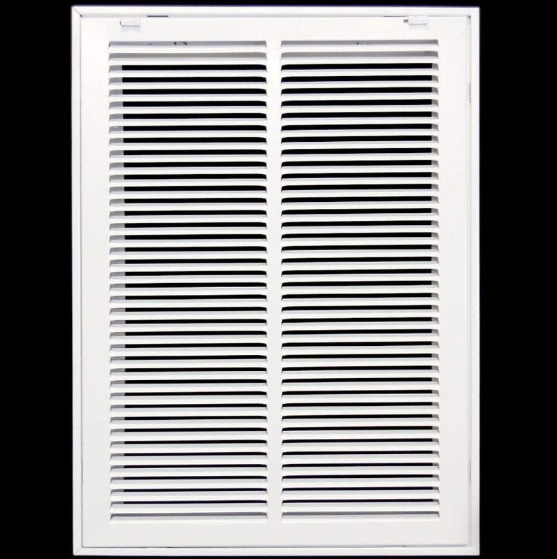 Photo 1 of 14" X 30" Return Air Filter Grille - Filter Included - Easy Plastic Tabs for Removable Face/Door - HVAC Vent Duct Cover - White 