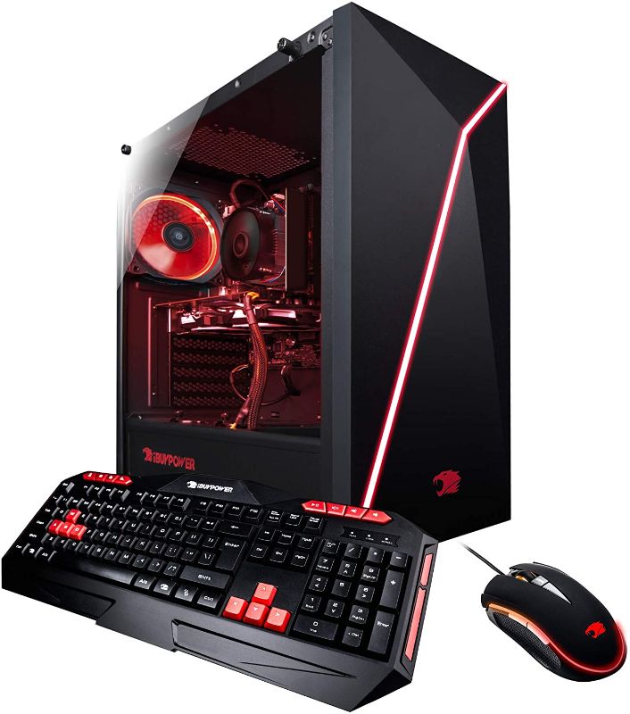 Photo 1 of iBUYPOWER Enthusiast Gaming PC Desktop AM010A AMD FX-6300 3.5Ghz, NVIDIA Geforce GT 710 1GB, 8GB DDR3 RAM, 1TB HDD, WiFi Adapter, Gaming Keyboard/Mouse & Win 10 Home
