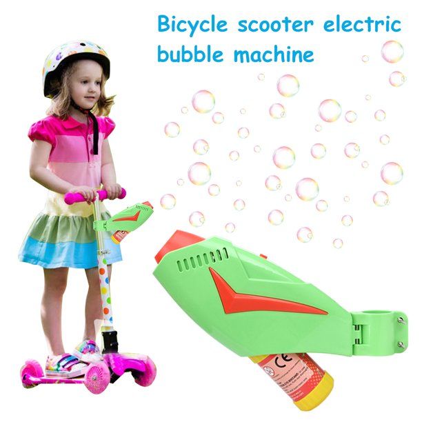 Photo 1 of Electric Bubble Machine Bicycle Scooter Outdoor Blowing Toy
