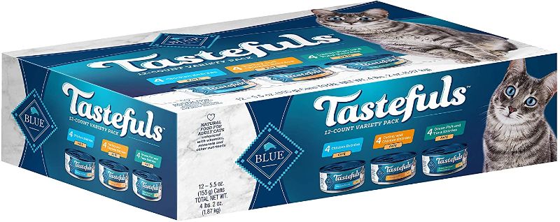 Photo 1 of **EXPIRES 07/24/2024** Blue Buffalo Tastefuls Natural Pate Wet Cat Food
