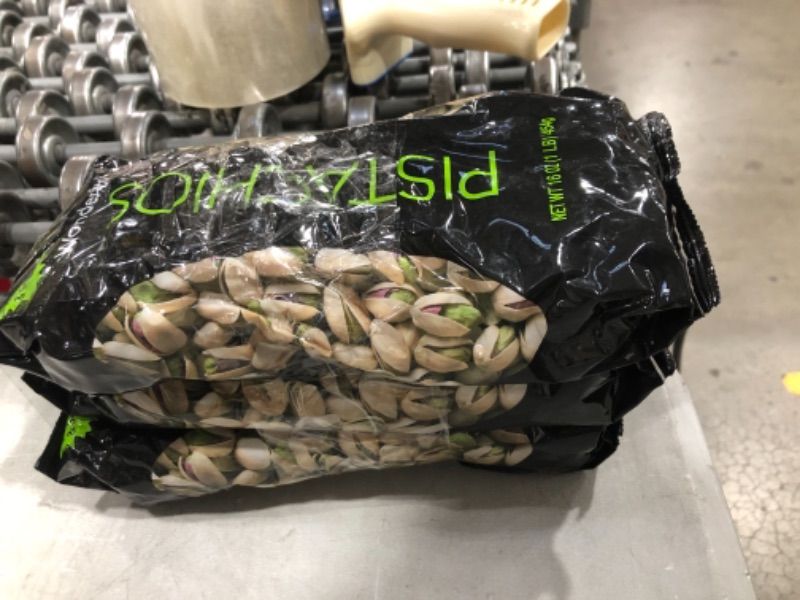 Photo 2 of **EXPIRES 01/28/2022** 3-pk Wonderful Pistachios, Roasted and Salted, 16 Ounce Bag
