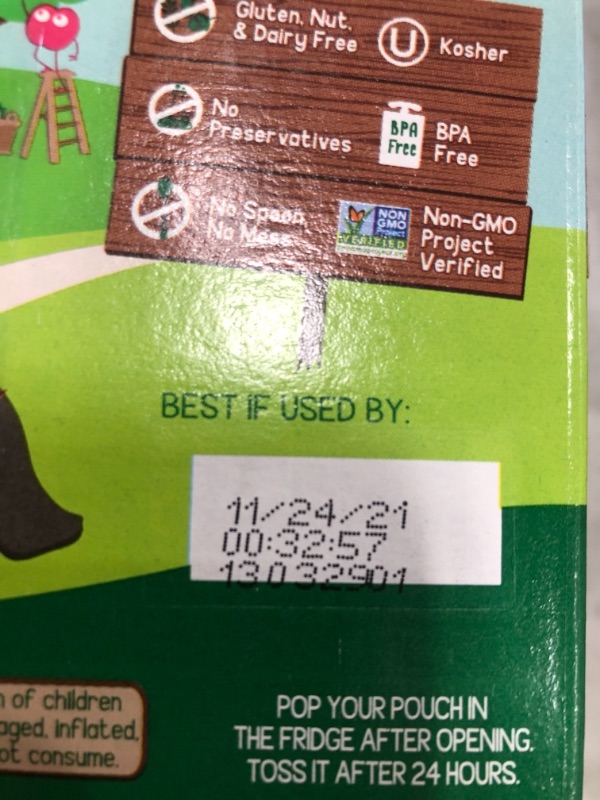 Photo 4 of **expired 12/09/2021** - **expired 11/24/2021** 2-pack GoGo squeeZ Fruit on the Go Variety Pack, Apple Apple, Apple Banana, & Apple Strawberry, 3.2 oz. (20 Pouches) - Tasty Kids Applesauce Snacks - Gluten Free Snacks for Kids - Nut & Dairy Free - Vegan Sn