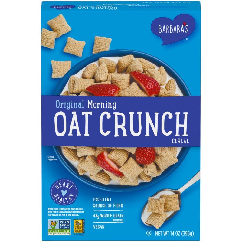 Photo 1 of **EXPIRED 02/09/2022** Three Sisters Barbara's Morning Oat Crunch Original Cereal, Heart Healthy, Non-GMO, 14 Oz Box

