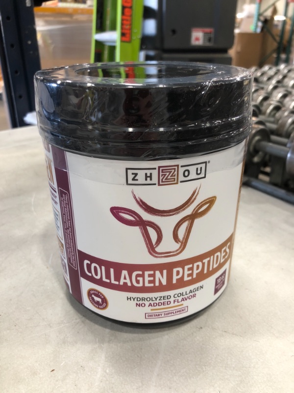 Photo 2 of **EXPIRES 09/2024** Zhou Collagen Peptides Hydrolyzed Protein Powder – Grass Fed, Pasture Raised, Unflavored, Hormone-Free, Non-GMO,18 Ounce
