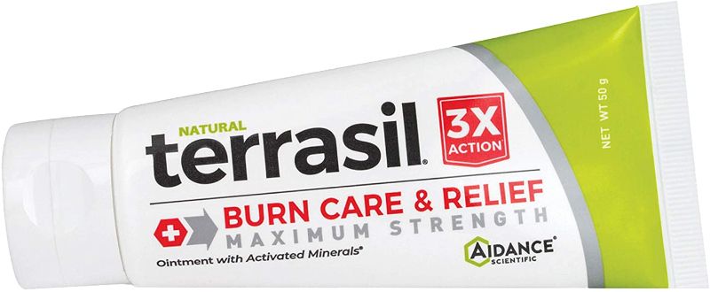 Photo 1 of **EXPIRES 09/04/2022** 3-PACK Burn Cream by Terrasil - Natural Gentle Healing for Minor to Medium Burns and Relief from Sunburns - 50g Maximum Strength Tube
