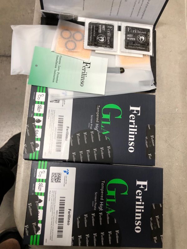 Photo 1 of 3 PACKS OFFerilinso Designed for iPhone 13 Pro Max Screen Protector, 3 Pack HD Tempered Glass with 2 Pack Camera Lens Protector, Case Friendly, 9H Hardness, Bubble Free, 5G 6.7 Inch, Easy Installation
