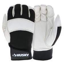 Photo 1 of Large Grain Cowhide Water Resistant Leather Performance Work Glove with Spandex Back