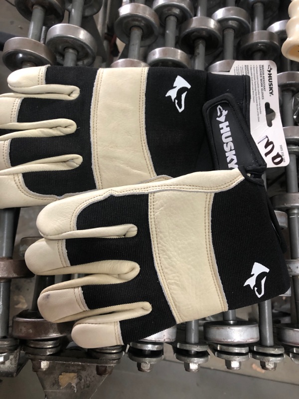 Photo 2 of Large Grain Cowhide Water Resistant Leather Performance Work Glove with Spandex Back