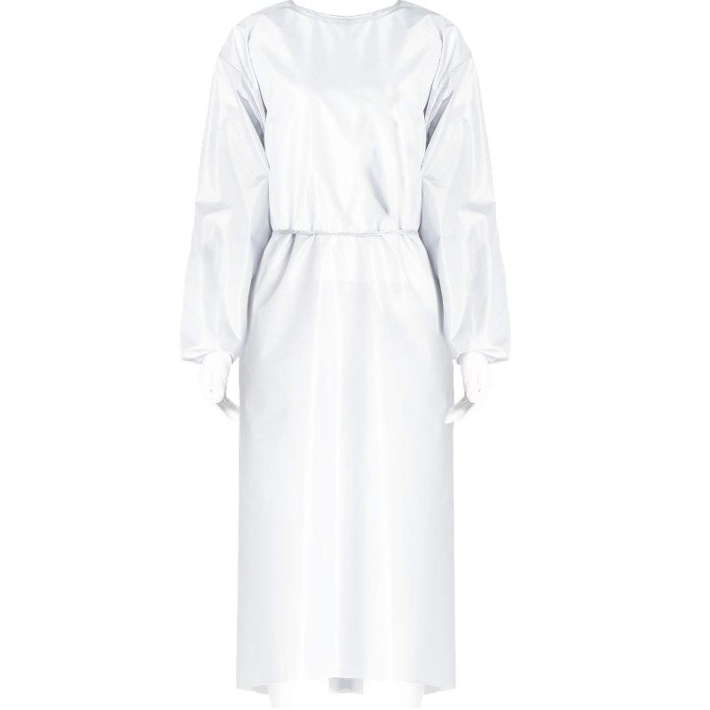 Photo 1 of JMU Washable Reusable Isolation Gown,10Pcs Protective Suit with Knit Cuff, Waterproof Coveralls for Labs, Hospital,Pharmacy,Painting XL
