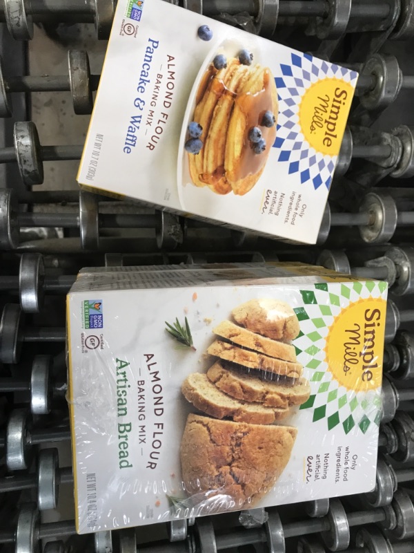 Photo 2 of **BEST BY 02/02/2022** Simple Mills Almond Flour Baking Mix, Gluten Free Artisan Bread Mix, , 3 Count & Almond Flour Pancake Mix & Waffle Mix