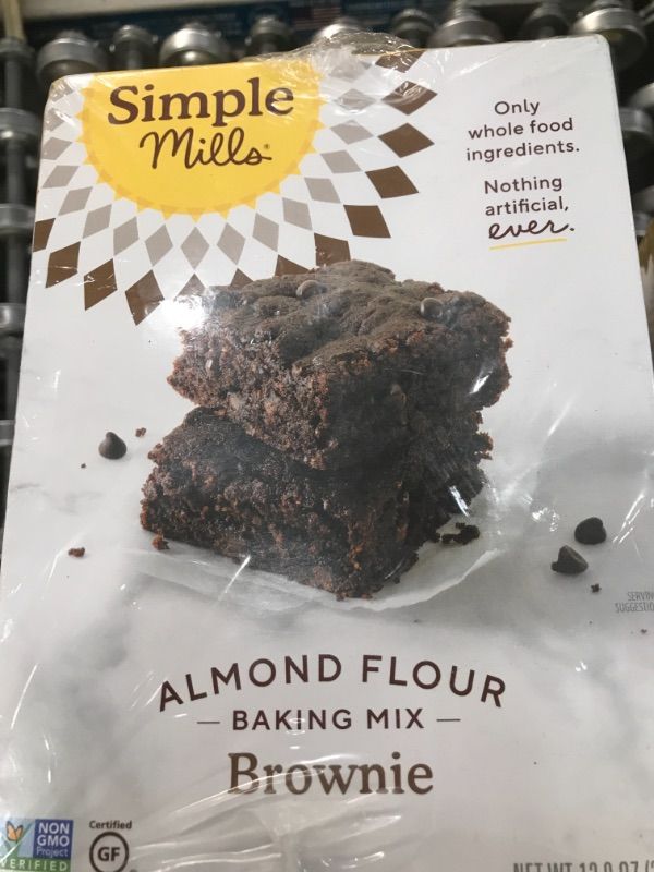 Photo 3 of **BEST BY 01/22/2022** Simple Mills Almond Flour Baking Mix, Gluten Free Brownie Mix, Easy to make in Brownie Pan, Chocolate Flavor, Made with whole foods, 3 Count 