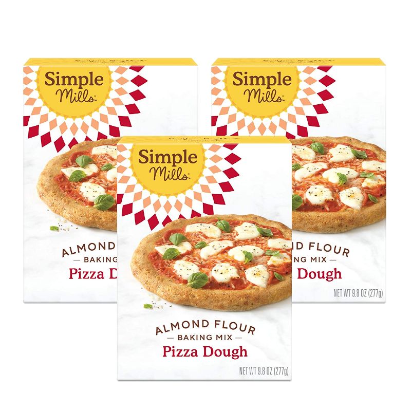 Photo 1 of **BEST BY 01/27/2022** Simple Mills Almond Flour, Cauliflower Pizza Dough Mix, Gluten Free, Made with whole foods, 3 Count