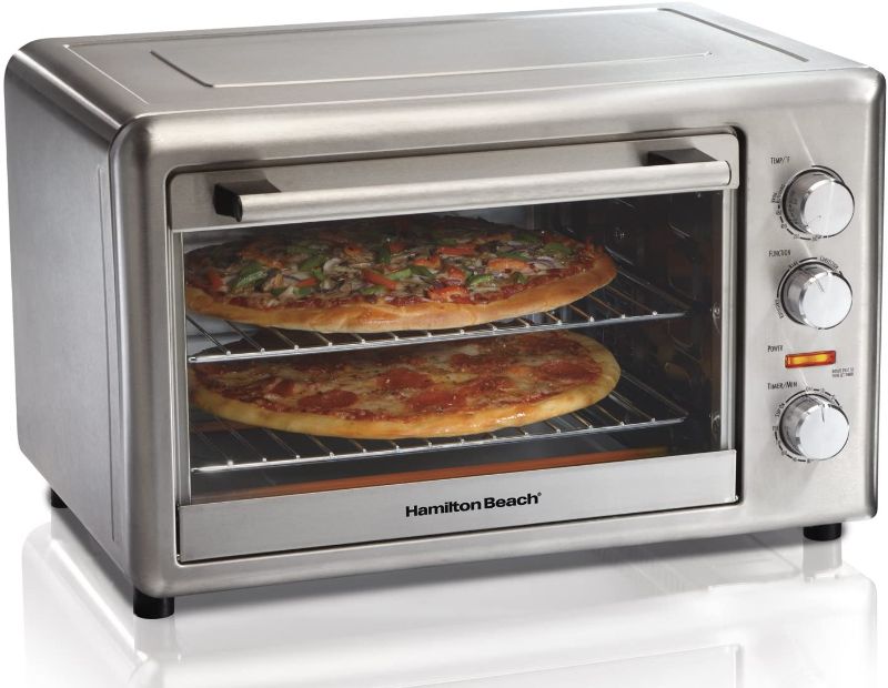 Photo 1 of TESTED WORKS***
Hamilton Beach 31103A Countertop Oven with Convection and Rotisserie, Metallic (Discontinued)
