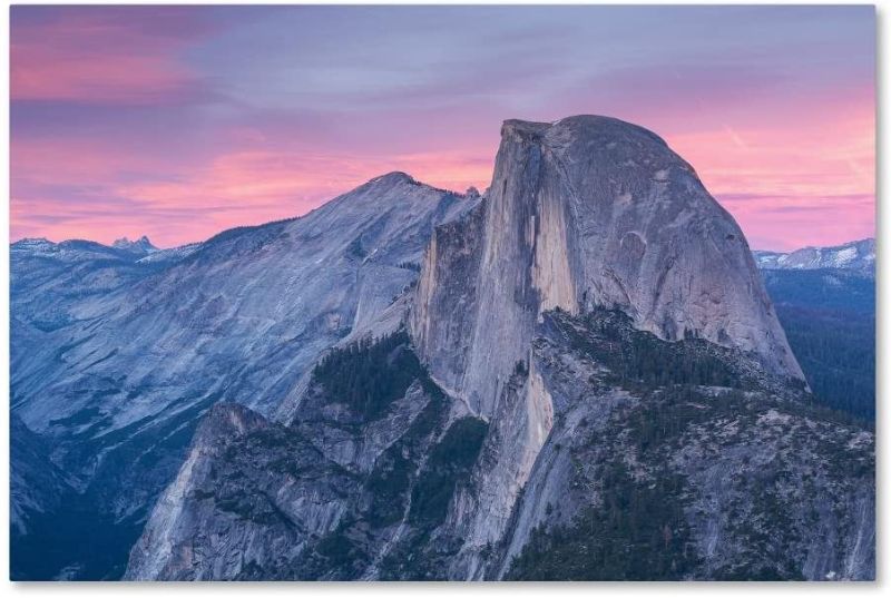 Photo 1 of **DAMAGED**
Half Dome from Glacier by Adam Burton, 30x47-Inch Canvas Wall Art
