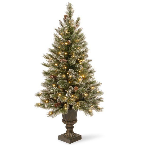 Photo 1 of **DAMAGED**
National Tree Company Clear Prelit Incandescent Green Fir Christmas Tree, 5'
