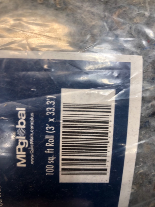 Photo 1 of QuietWalk Plus QW100PLUS Underlayment for Hardwood, Laminate and Vinyl Plank Flooring with Moisture/Vapor Barrier and Sound Absorption (Nail, Glue & Float Applications), 3' x 33.4', Blue
