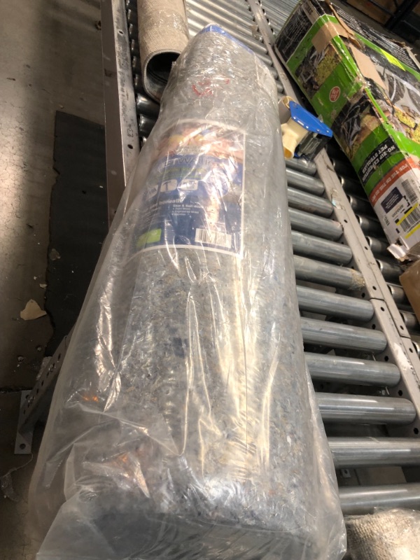 Photo 1 of QuietWalk Plus QW100PLUS Underlayment for Hardwood, Laminate and Vinyl Plank Flooring with Moisture/Vapor Barrier and Sound Absorption (Nail, Glue & Float Applications), 3' x 33.4', Blue
