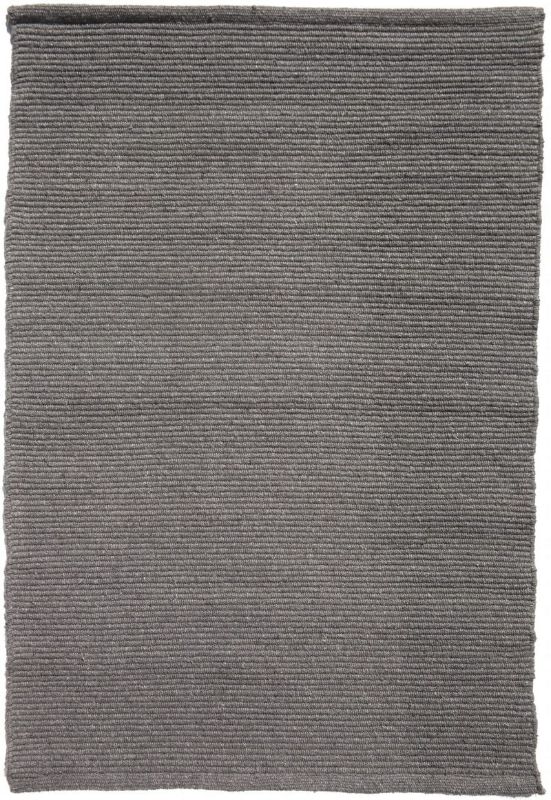 Photo 1 of **SLIGHTLY DIFFERENT FROM STOCK PHOTO**
Solid Grey Flatweave Eco cotton Rug, 2'7'' X 4'10''