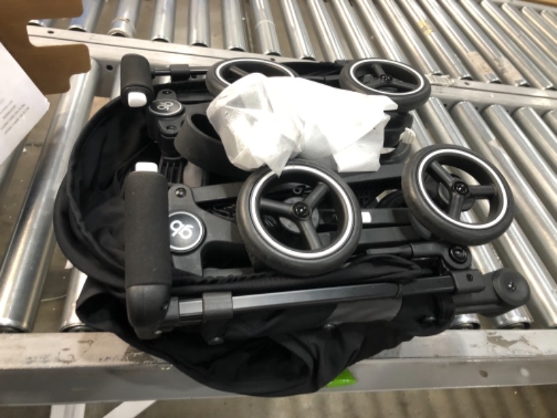 Photo 1 of gb Pockit+ All-Terrain, Ultra Compact Lightweight Travel Stroller with Canopy and Reclining Seat in Velvet Black
