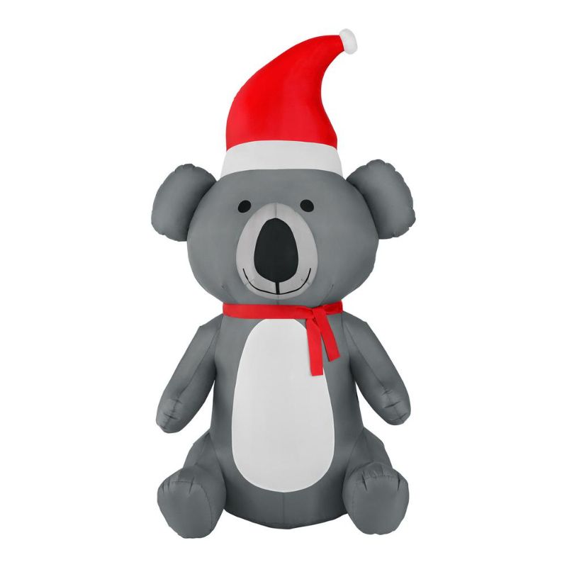 Photo 1 of Home Accents Holiday 6.5 Ft Pre-Lit LED Airblown Koala Christmas Inflatable
