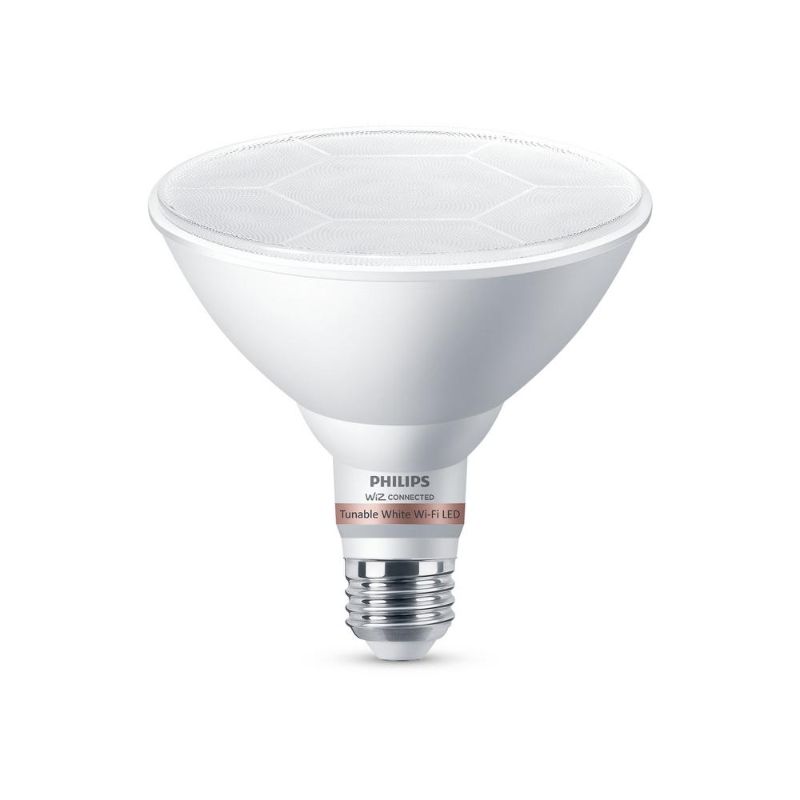 Photo 1 of Philips Tunable White PAR38 120W Equivalent Dimmable Smart Wi-Fi Wiz Connected LED Light Bulb
