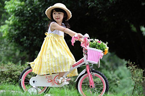 Photo 1 of 16 in. Jenny Princess Pink Girl's Bike with Training Wheels and Basket, Wheels
