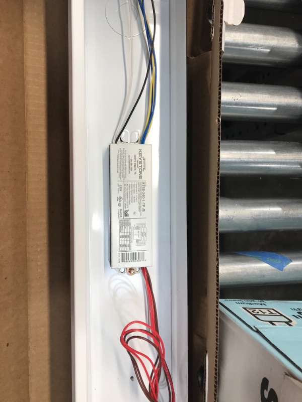 Photo 1 of 40-Watt 2-Light White 4 ft. Fluorescent Strip Light
