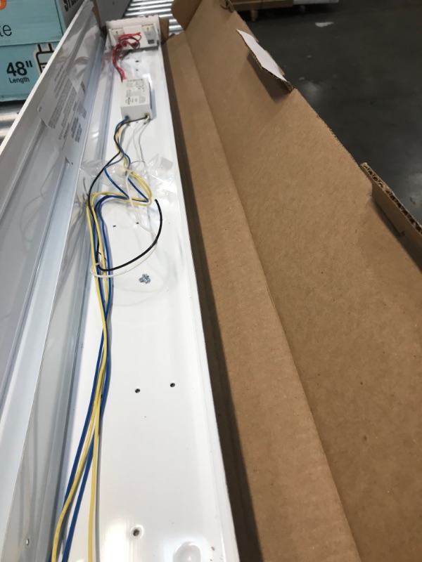 Photo 1 of 40-Watt 2-Light White 4 ft. Fluorescent Strip Light