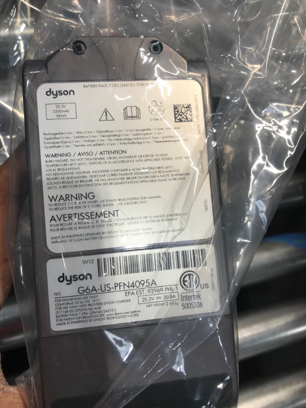 Photo 3 of *** INCOMPLETE*** MISSING COMPONENTS***
Dyson Cyclone V10 Animal vacuum (Iron Gray)
