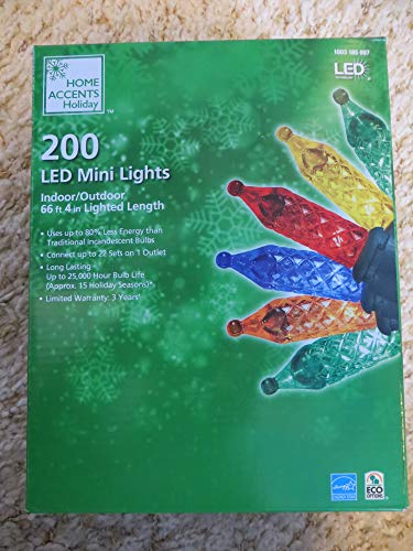 Photo 1 of Home Accents 200-Light LED Multi-Color Faceted Lights