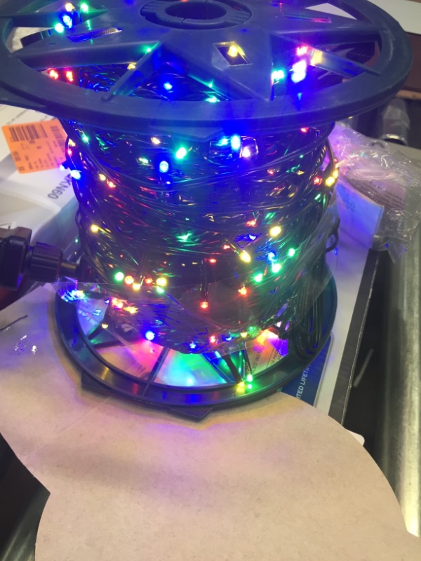 Photo 2 of Home Accents Holiday 600-Light LED Multi-Micro Lights No Function Reel Packaging
