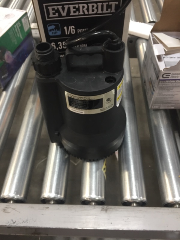 Photo 4 of 1/6 HP Plastic Submersible Utility Pump