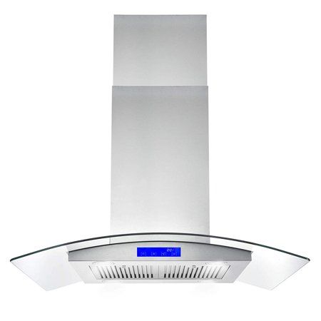 Photo 1 of Cosmo COS-668ICS900 36 Inch Island Range Hood W/ Touch Controls, Stainless Steel
