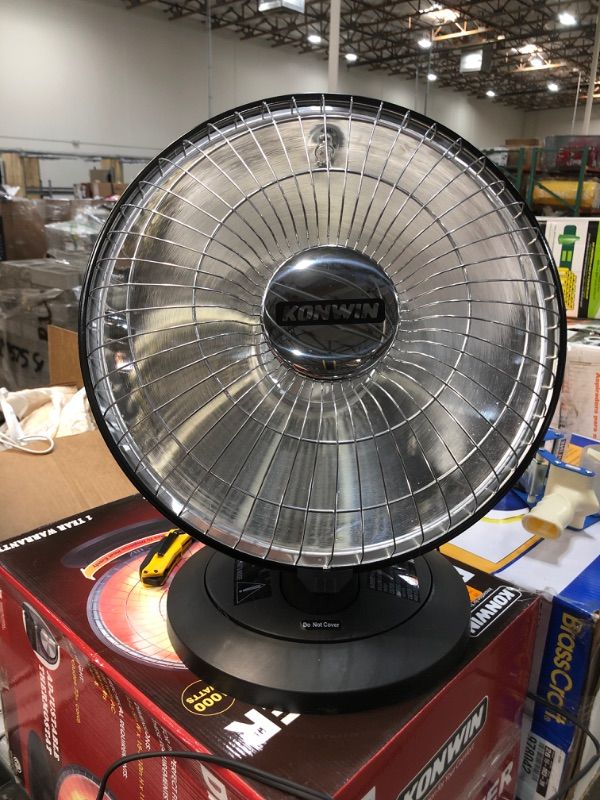 Photo 2 of  Heat Dish Plus Parabolic Electric Heater Black