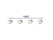 Photo 1 of 4-Light Pewter Integrated LED Track Lighting Fixture
