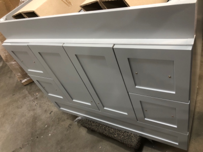 Photo 2 of 
ARIEL Hamlet 42 in. W X 21.5 in. D X 33.5 in. H Bath Vanity Cabinet Only in Gray
