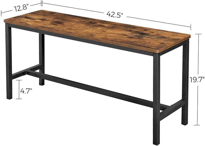 Photo 1 of 
missing hardware***VASAGLE Dining Bench, Table Benches