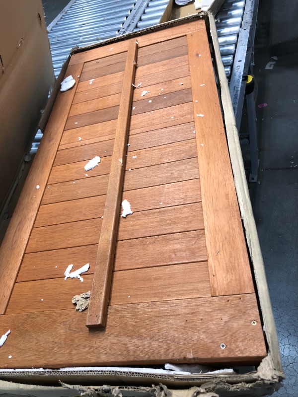 Photo 2 of Furinno FG17685 Tioman Outdoor Patio Furniture Hardwood Deck Box in Teak Oil, Natural 44.49 x 20.55 x 23.43

***COSMETIC DAMAGE, MINIOR CHIPPING***