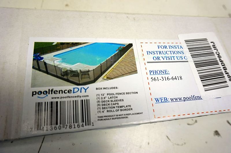 Photo 1 of 
Pool Fence DIY by Life Saver Fencing Section Kit, 4 x 12-Feet, Black