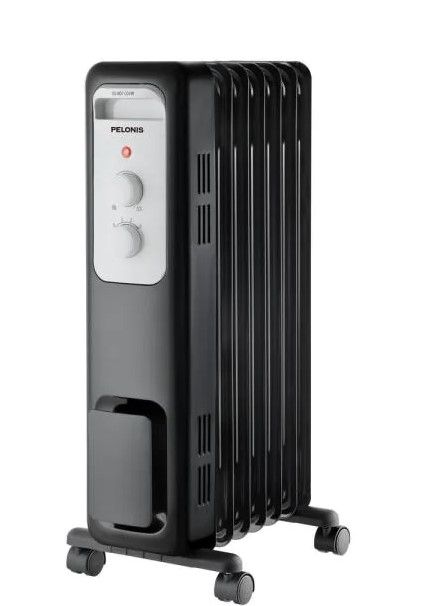 Photo 1 of 1,500-Watt Oil-Filled Radiant Electric Space Heater with Thermostat
