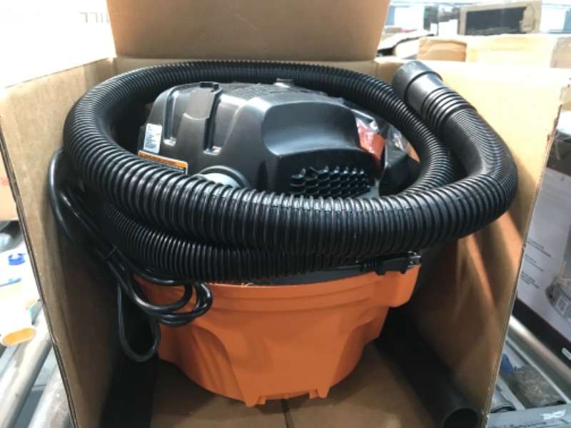 Photo 4 of 6 Gal. 3.5-Peak HP NXT Wet/Dry Shop Vacuum with Filter, Hose and Accessories
