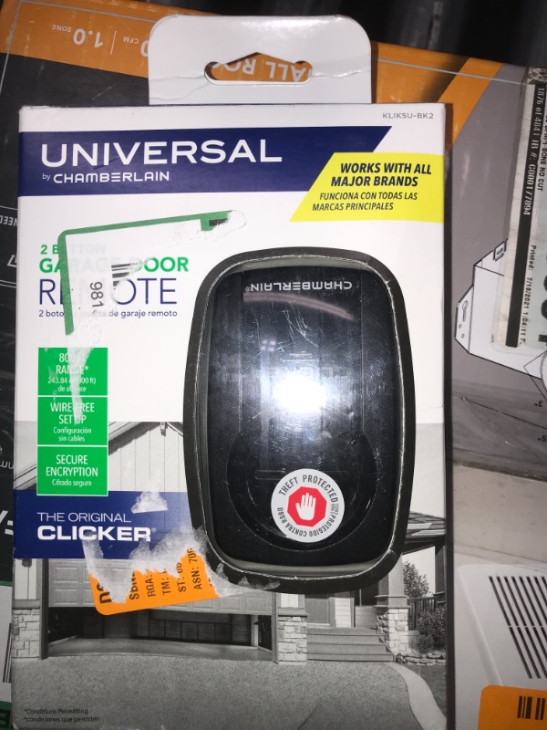 Photo 1 of Universal Clicker Black Garage Door Remote Control
