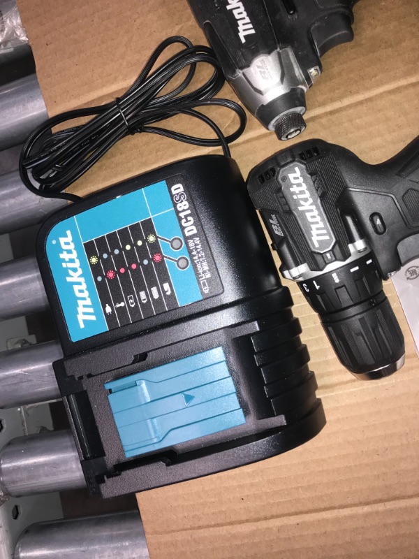 Photo 1 of Makita 18-Volt LXT Lithium-Ion Sub-Compact Brushless Cordless 2-piece Combo Kit (Driver-Drill/Impact Driver) 1.5Ah